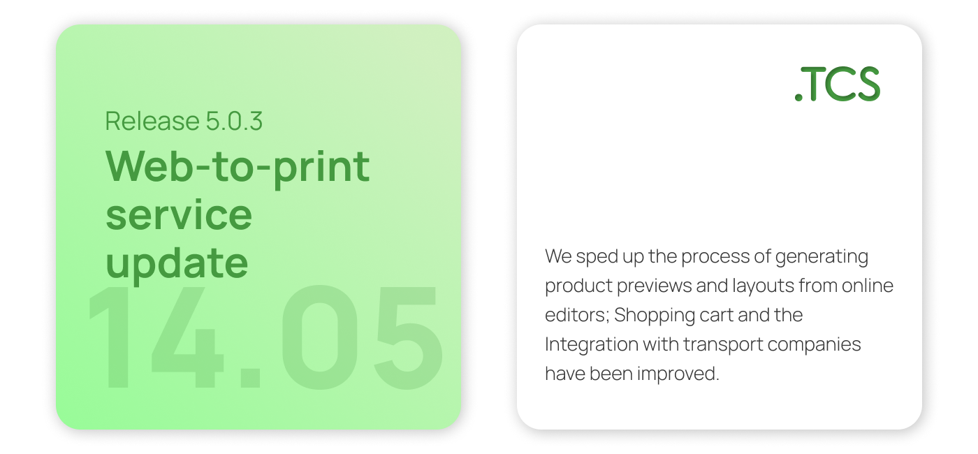 May 14, 2023 — Web-to-Print service update (release 5.0.3)