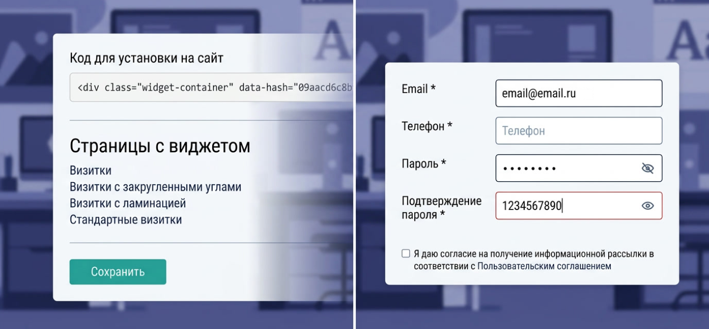 Управление виджетами и удобный поиск заказов